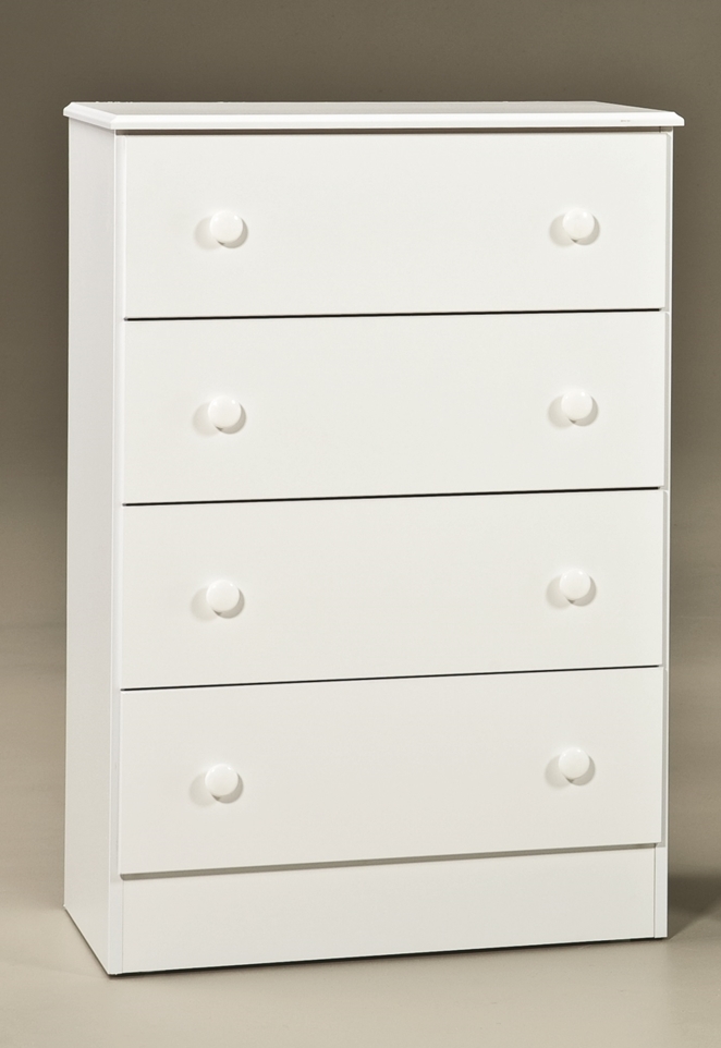 (image for) 193 4 Drawer White Chest - Click Image to Close