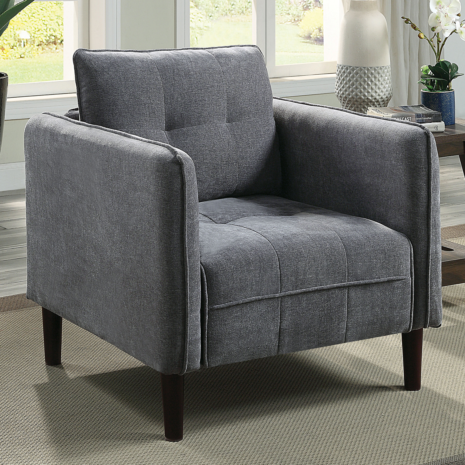(image for) Lynda Dark Gray Chair