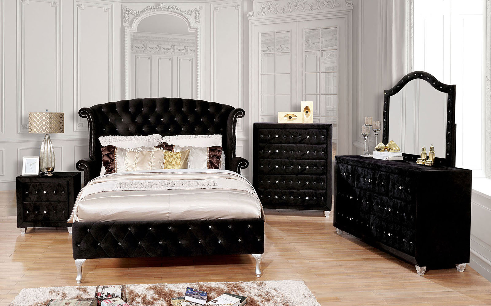 (image for) Alzir Black Qn. 4Pc 