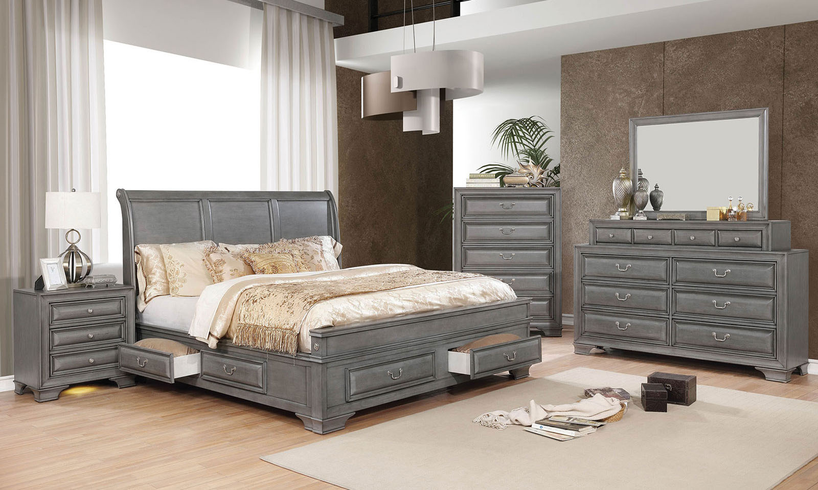 (image for) Katherine Grey Qn. 5Pc W/2Ns