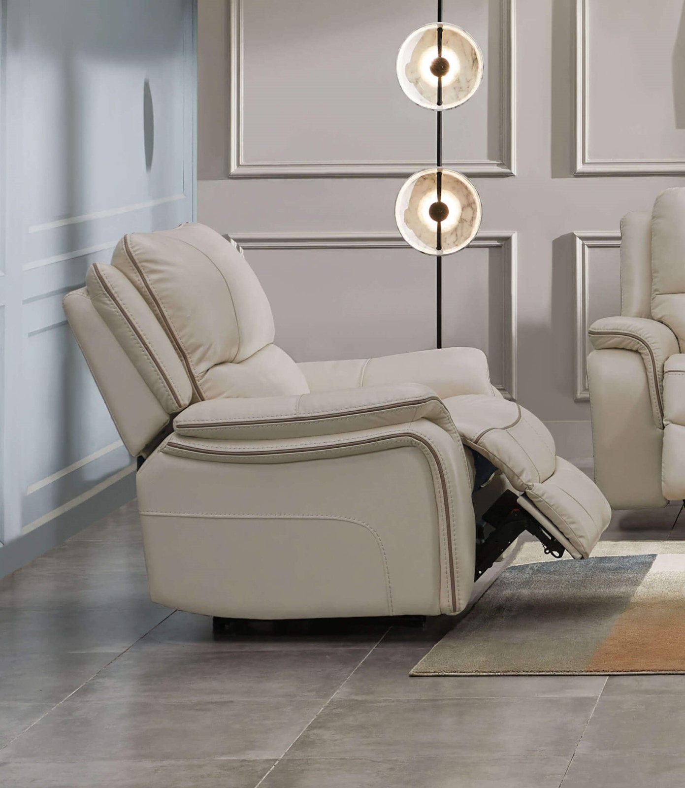 (image for) Henricus Beige Glider Recliner