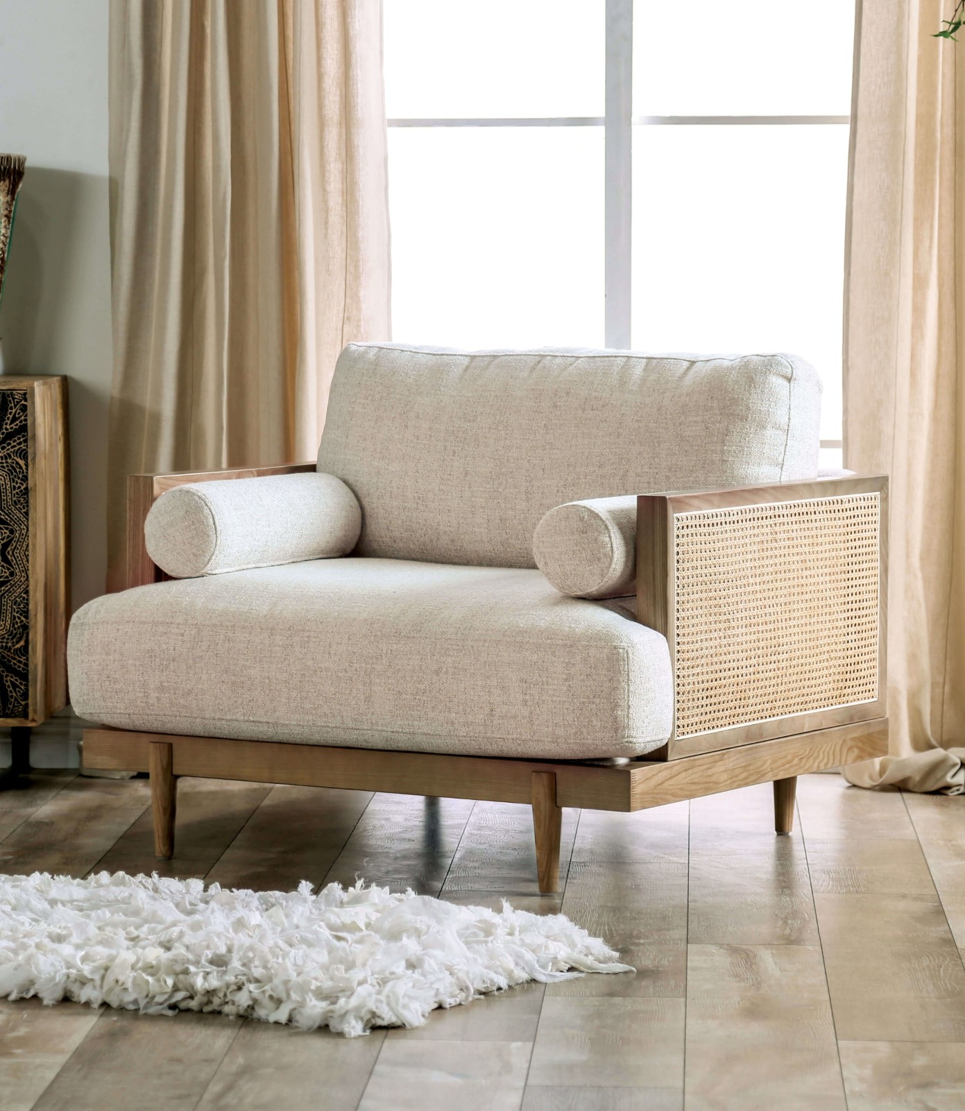 (image for) Alesund Beige/Light Oak Chair