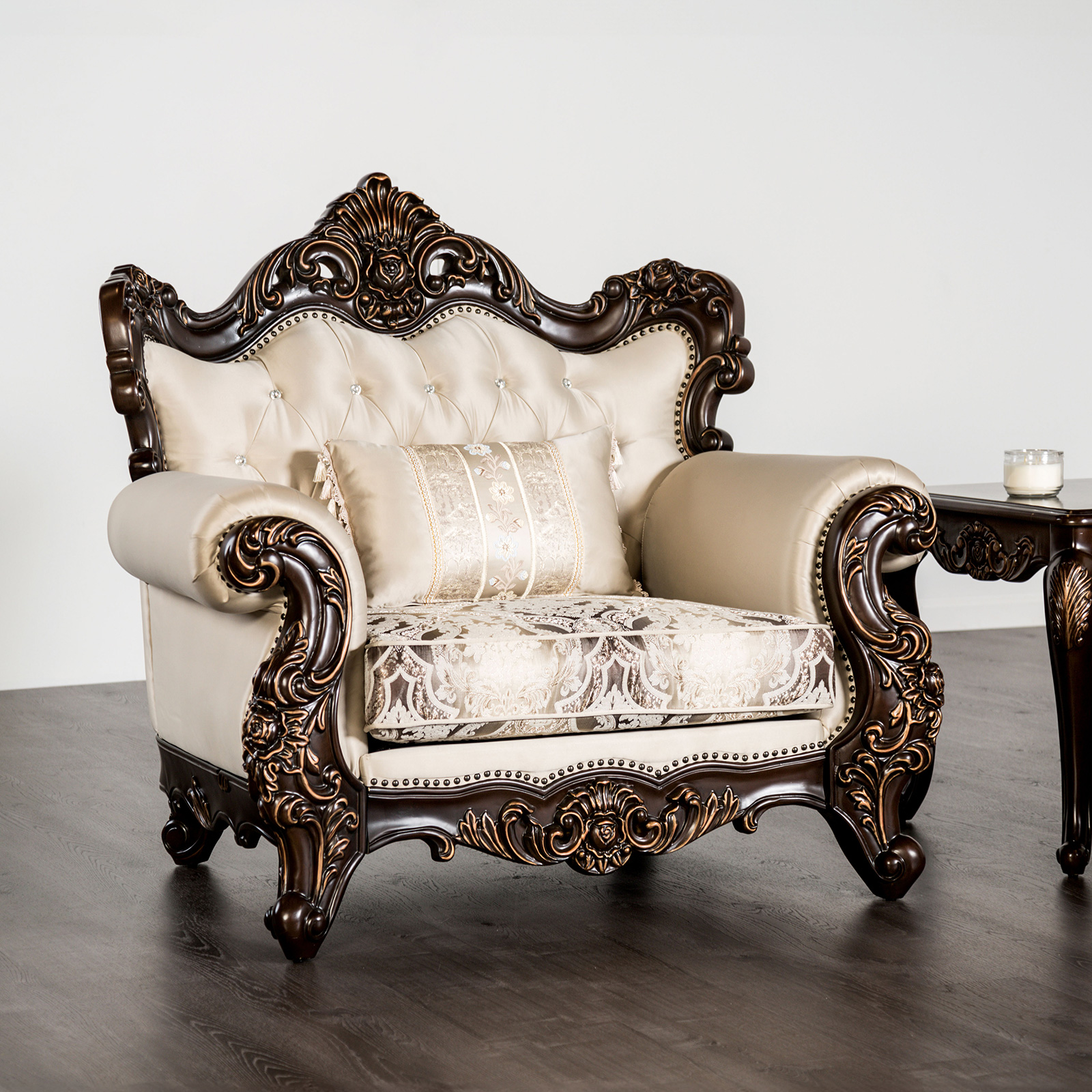 (image for) Palencia Dark Cherry/Beige Chair