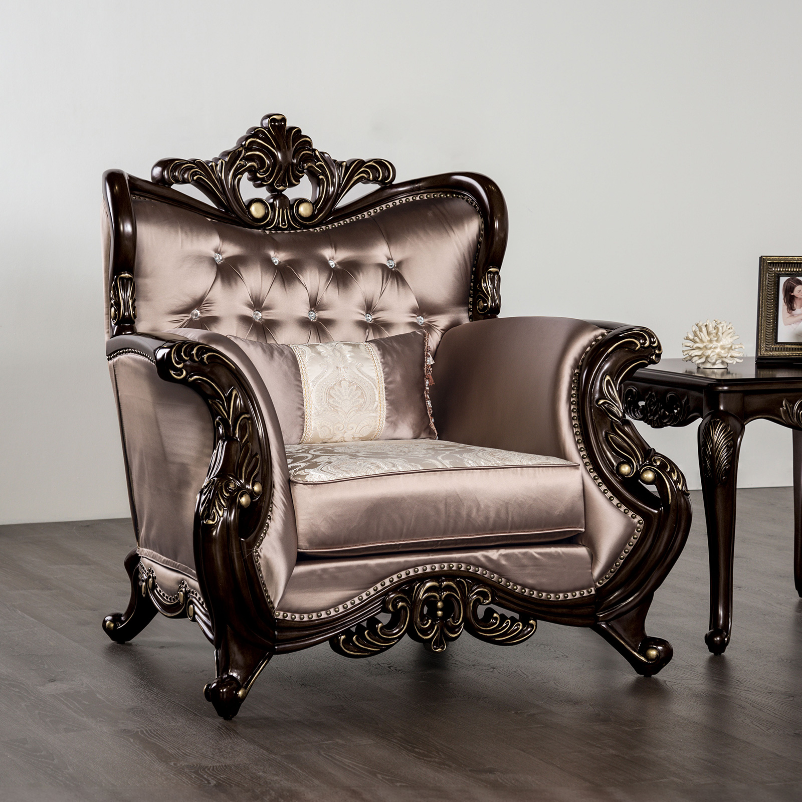 (image for) Albacete Dark Cherry/Brown Chair
