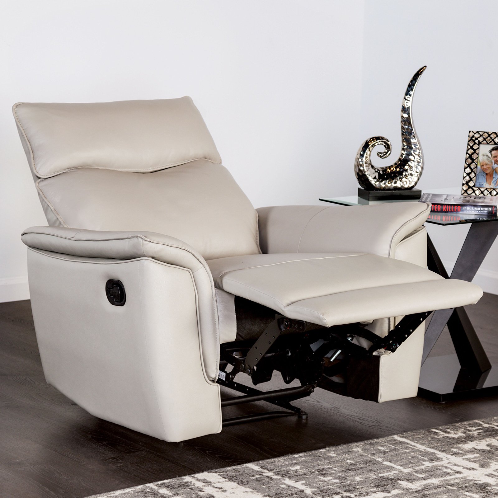 (image for) Bienne Taupe Recliner Chair