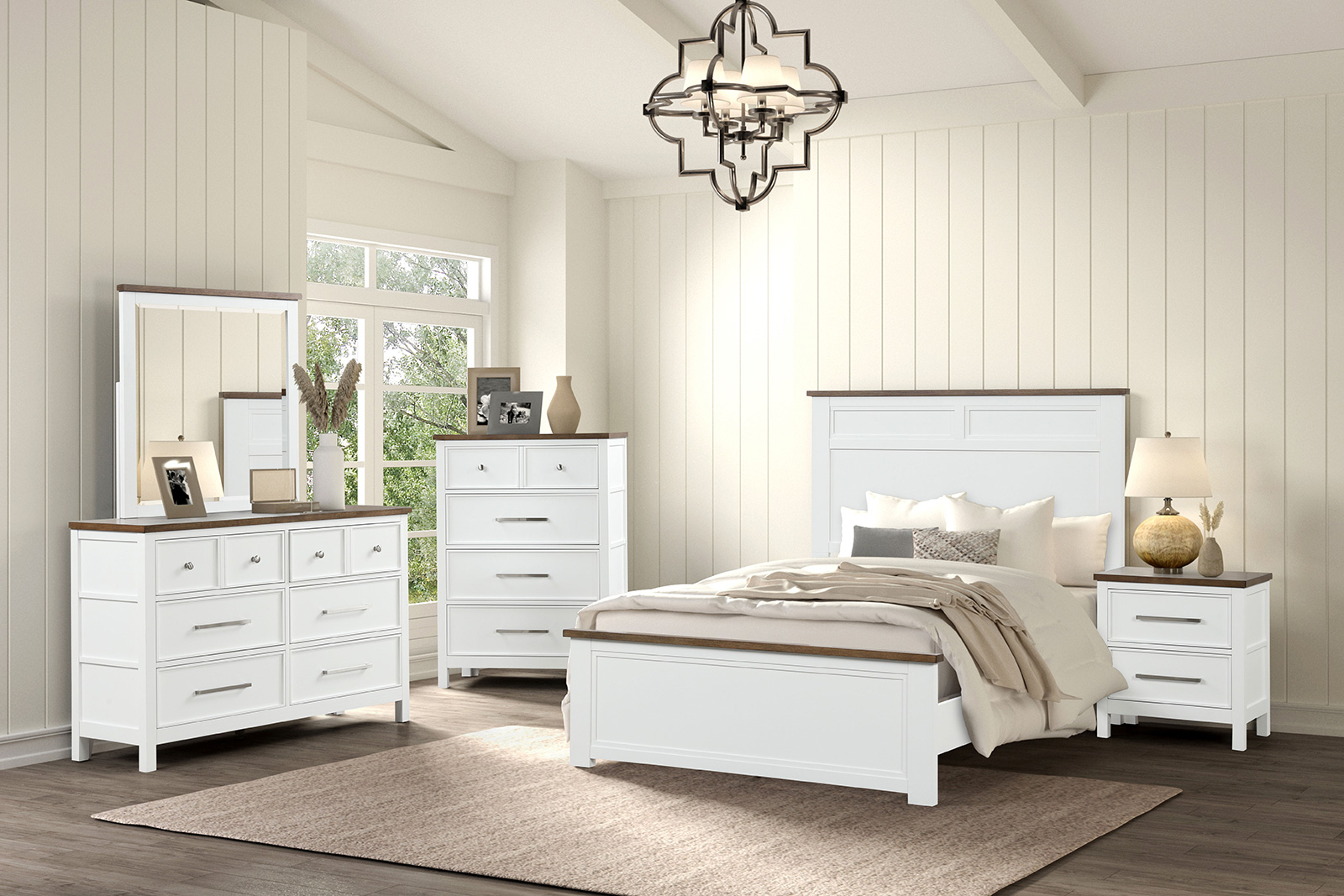 (image for) Pinetop White T 5Pc W/Chest