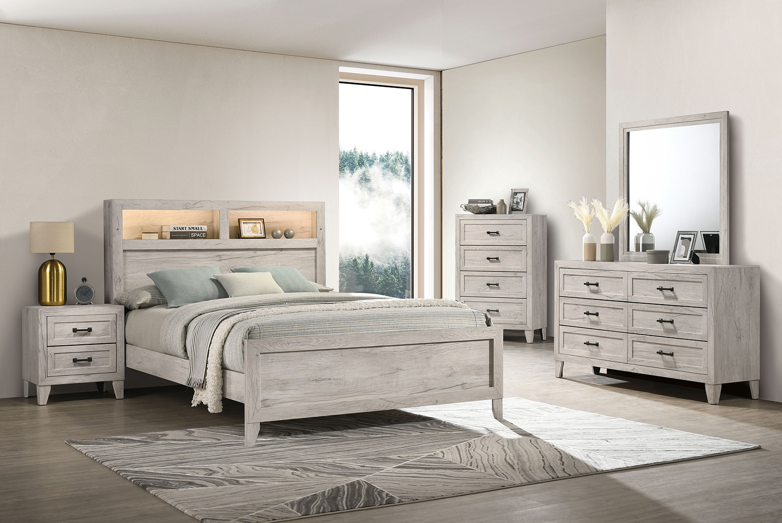 (image for) Mysen White Qn. 4Pc 