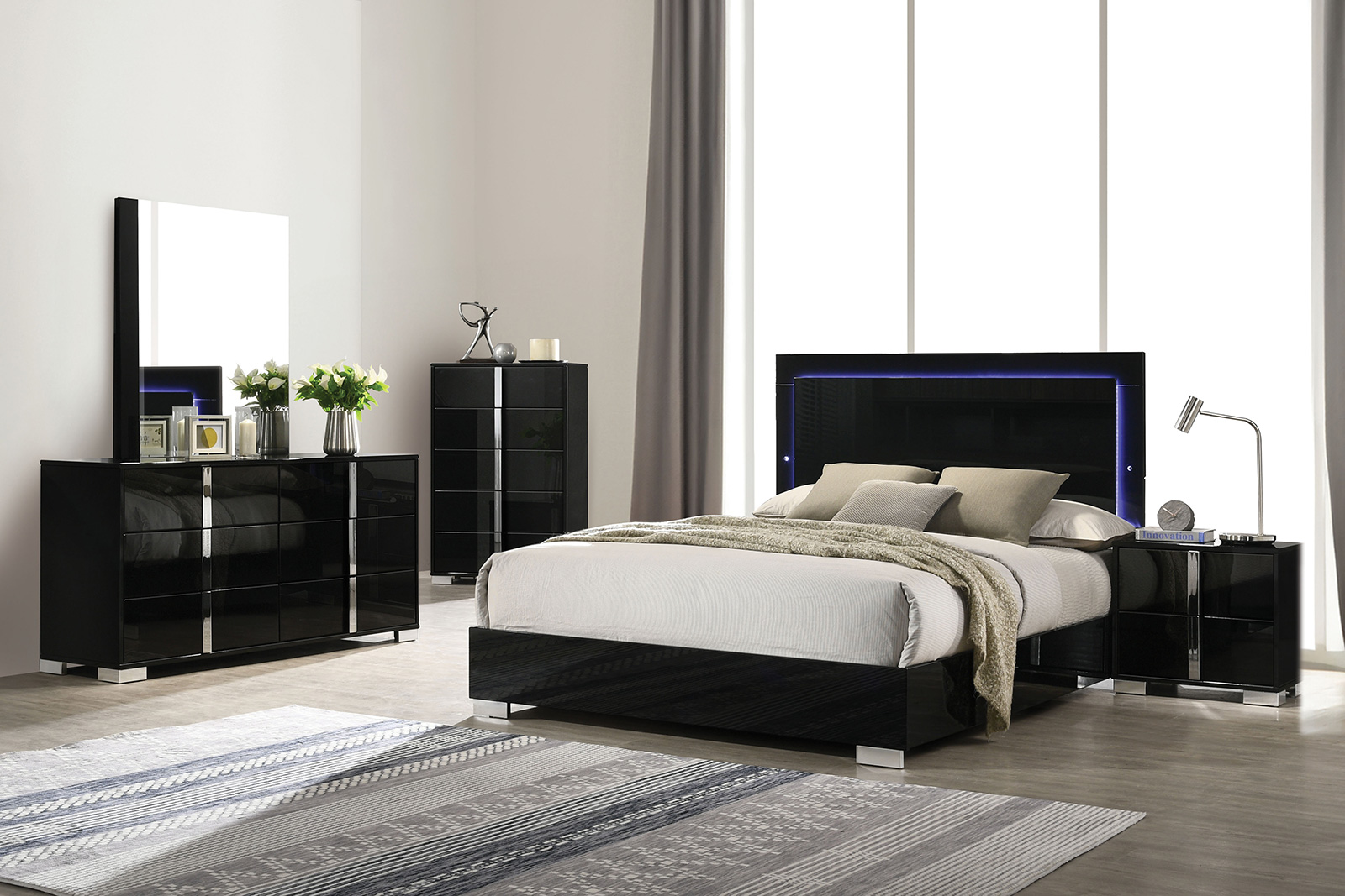 (image for) Sinistra Black Qn. 4Pc 