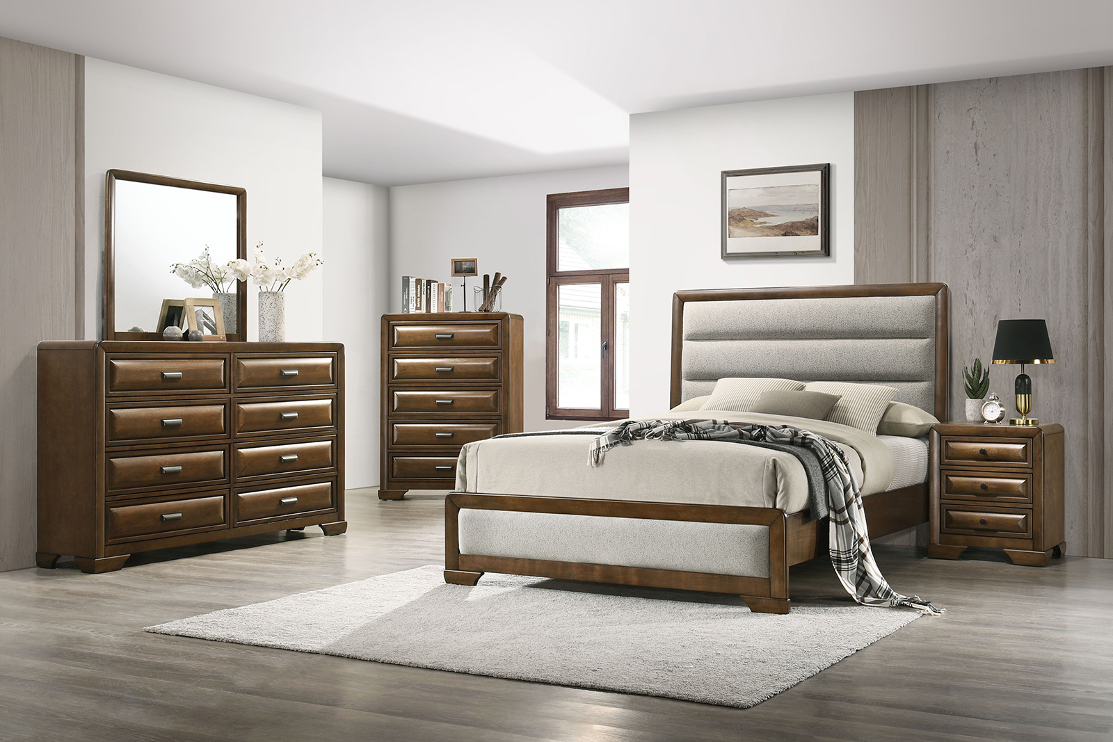 (image for) Caerwys Brown Qn. 4Pc 
