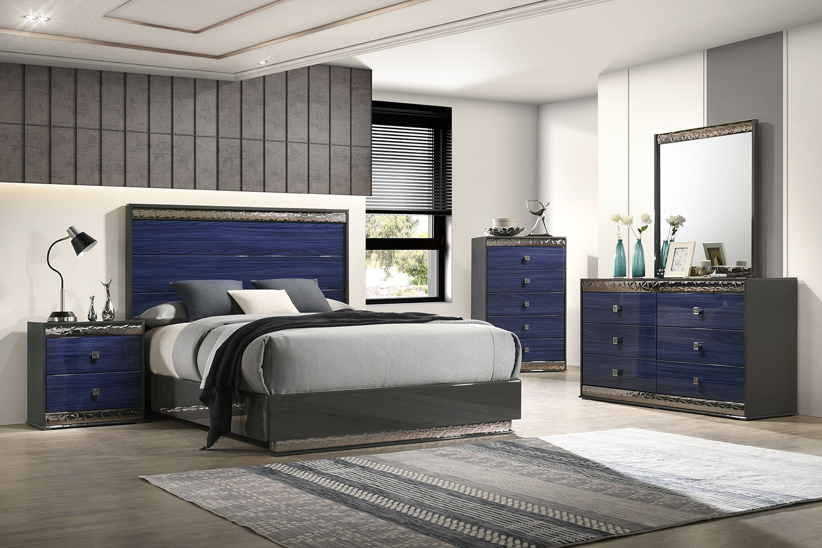 (image for) Morcote Blue Qn. 4Pc 