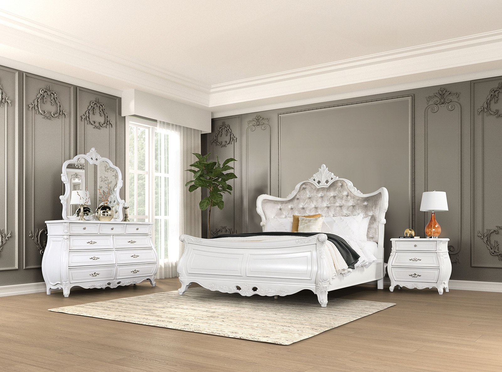 (image for) Valentini White Qn. 4Pc 
