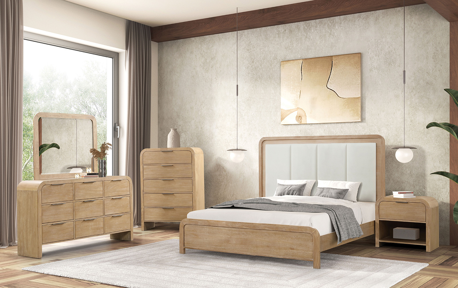 (image for) Handforth Natural Qn. 4Pc 