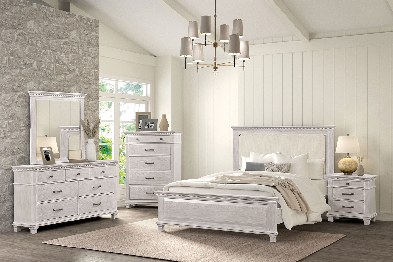 (image for) Swanley Grey Qn. 4Pc 