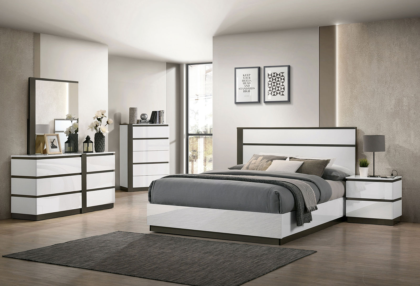 (image for) Birsfelden White Qn. 4Pc 