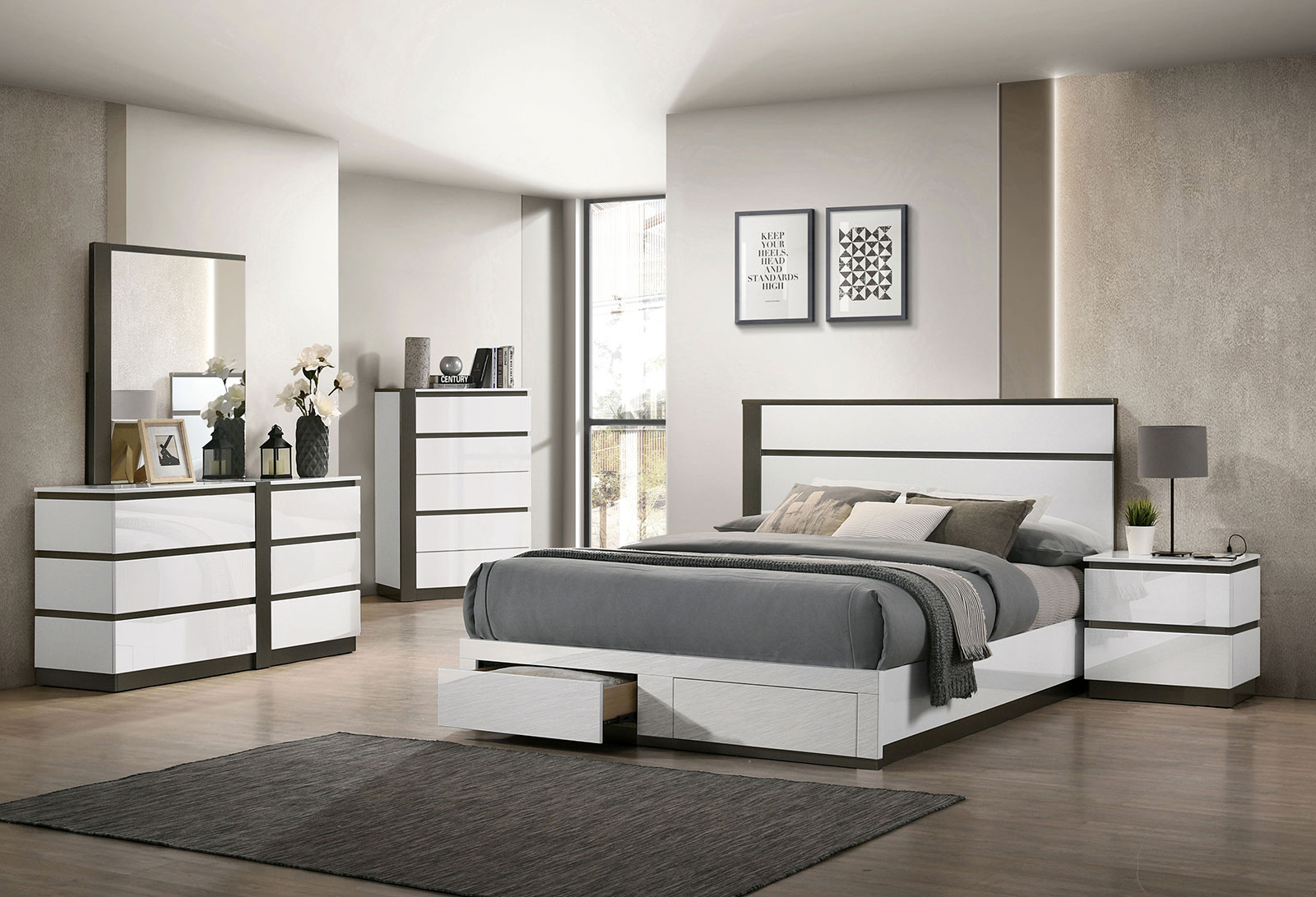 (image for) Birsfelden White Qn. 4Pc 