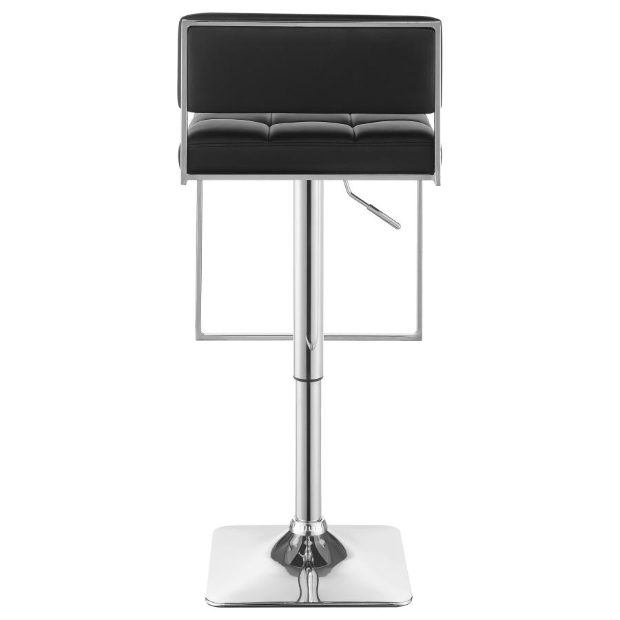 Alameda Adjustable Bar Stool Chrome and Black