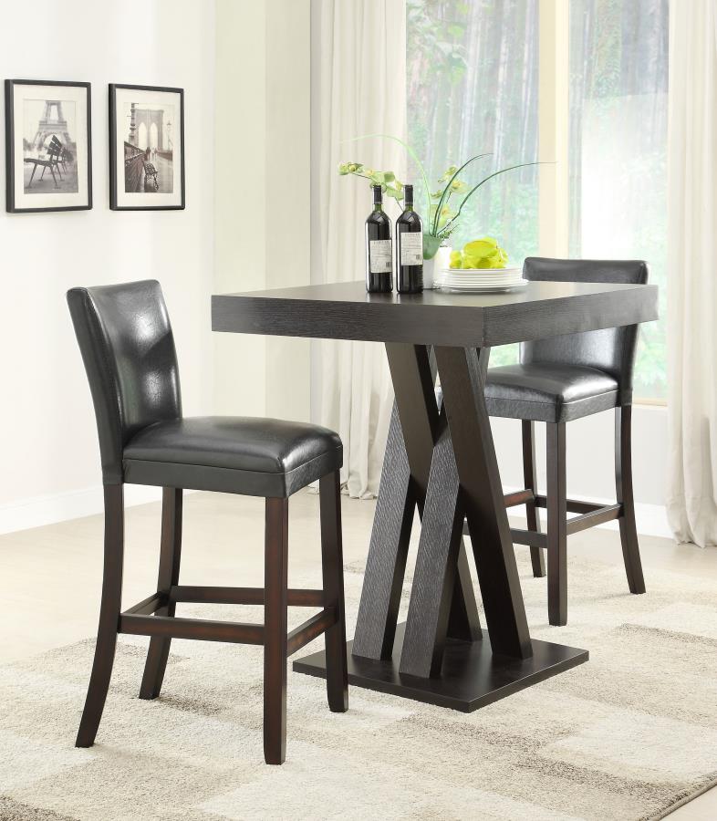 Modal Additional Images for Freda Square 36-inch Pub Height Bistro Bar Table Cappuccino