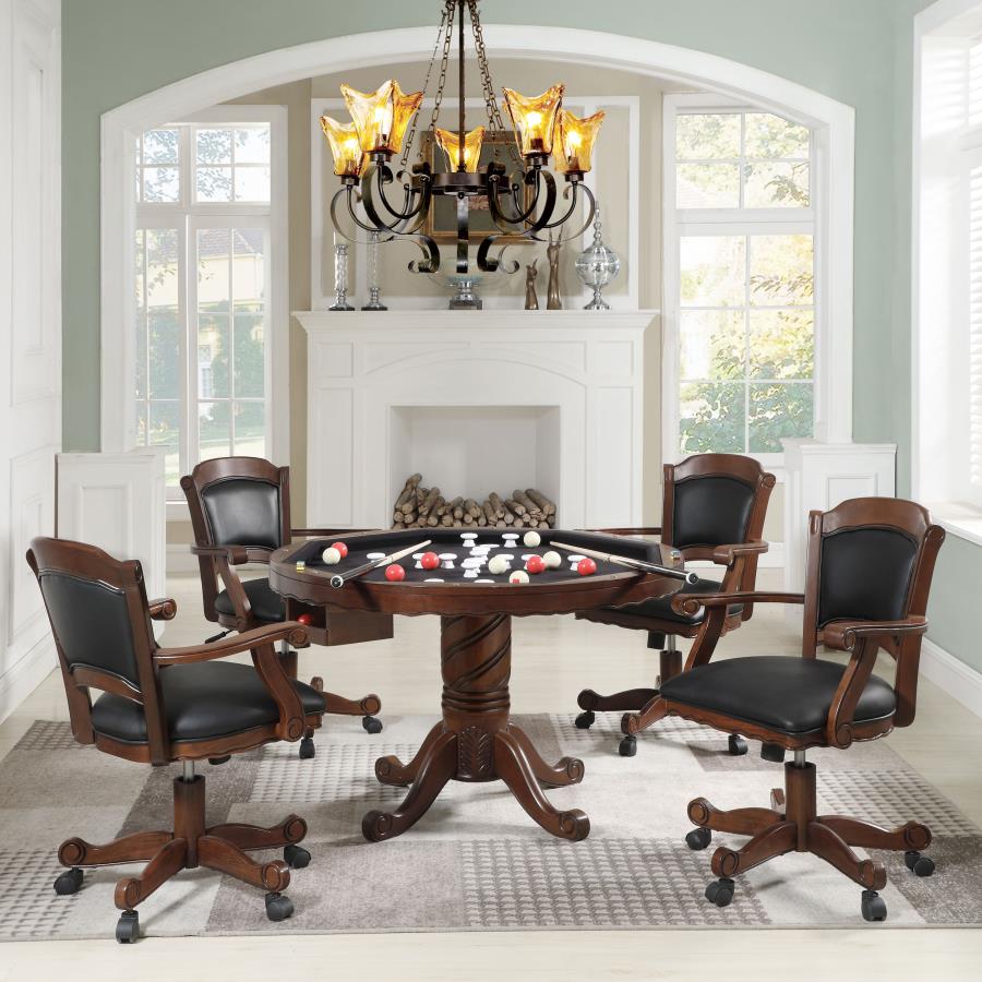 Modal Additional Images for Turk Round Dining and Billiard Poker Game Table Tobacco