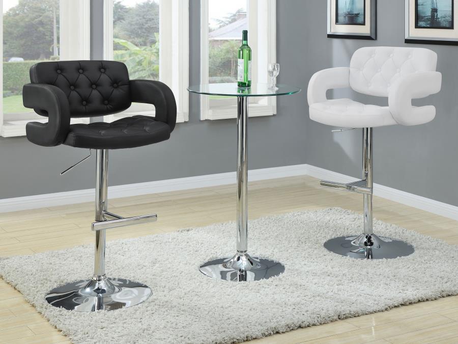 Modal Additional Images for Brandi Adjustable Bar Stool Black and Chrome