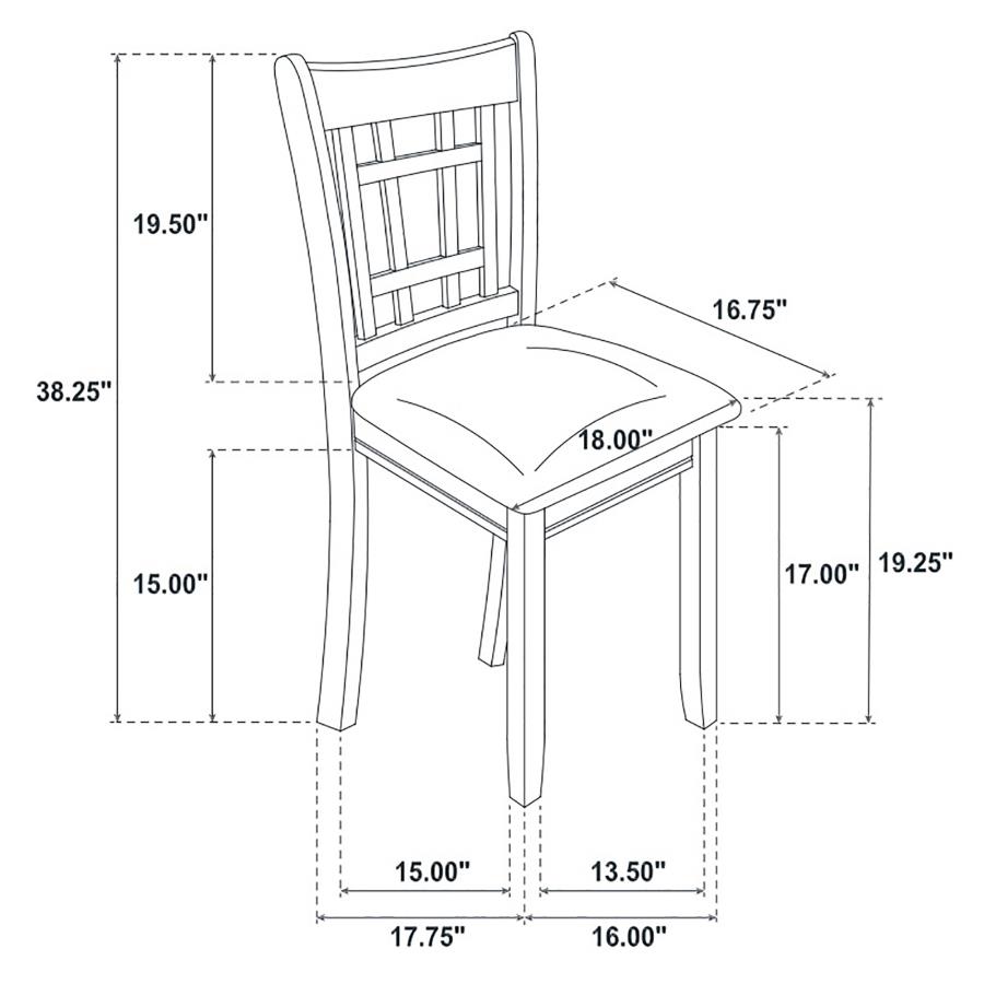 Modal Additional Images for Lavon 5-piece Oval Extension Leaf Dining Set Espresso