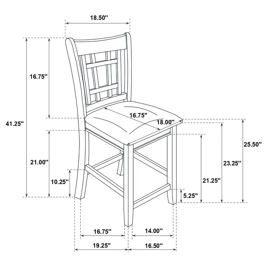Modal Additional Images for Lavon 5-piece Oval Counter Height Dining Set Espresso