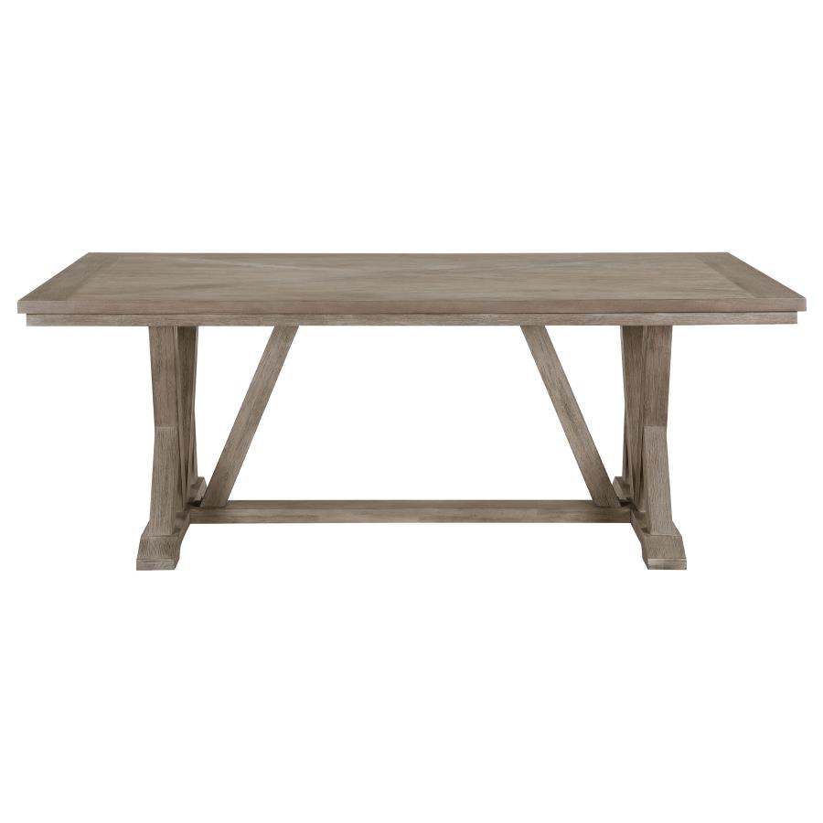 Cornelia 7-piece Rectangular Dining Table Set Coastal Grey 