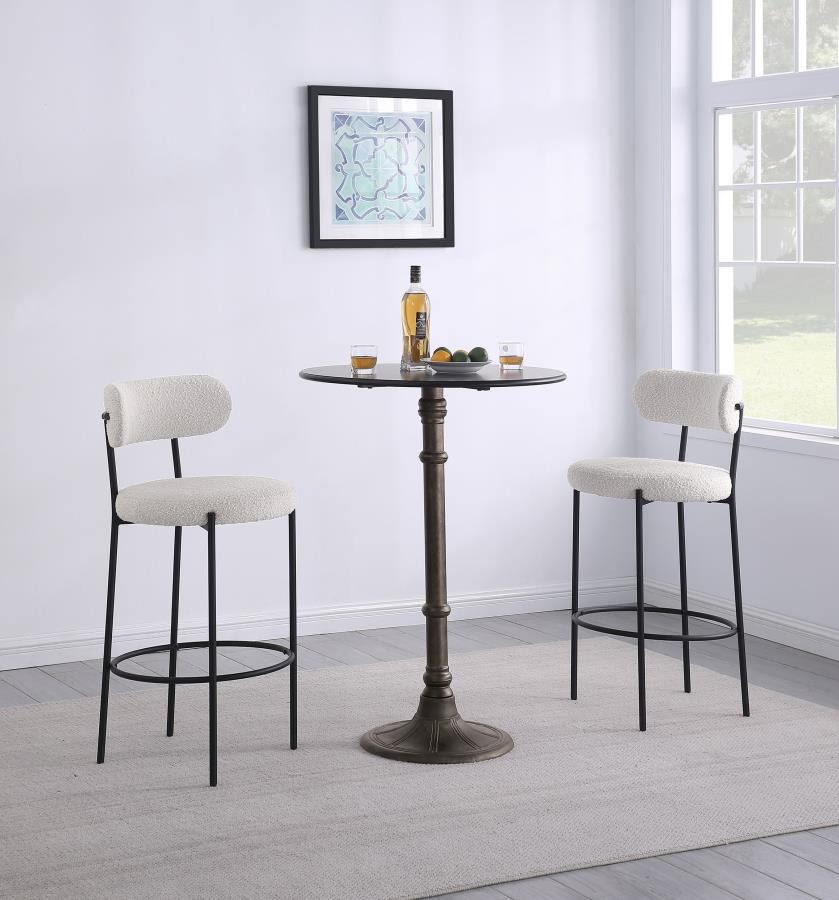 Modal Additional Images for Viola Boucle Upholstered Bar Chair Cream (Set of 2)
