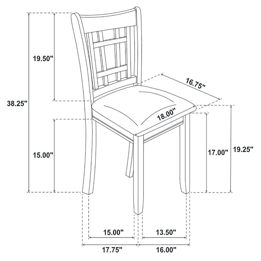 Modal Additional Images for Lavon 5-piece Oval Extension Leaf Dining Set Medium Grey