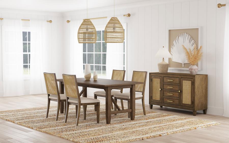 Modal Additional Images for Matisse 4-drawer Sideboard Buffet Cabinet Light Brown