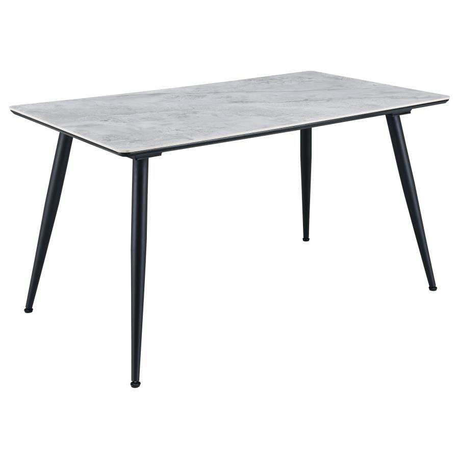 Dennison 5-piece Rectangular Dining Table Set Grey 