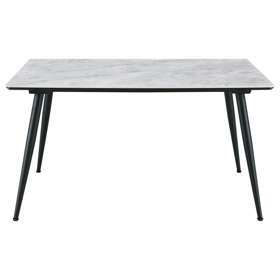 Dennison 5-piece Rectangular Dining Table Set Grey 