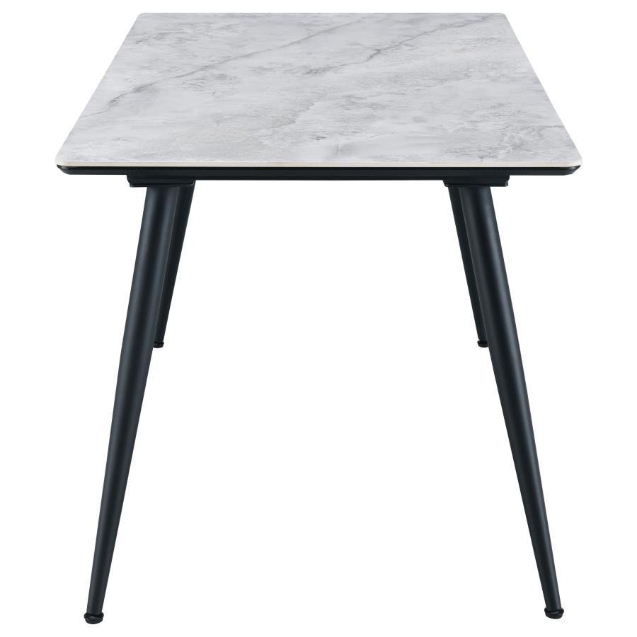 Dennison 5-piece Rectangular Dining Table Set Grey 