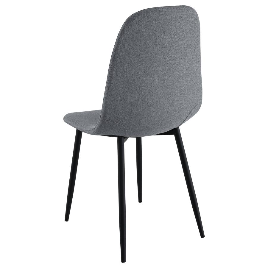 Dennison 5-piece Rectangular Dining Table Set Grey 