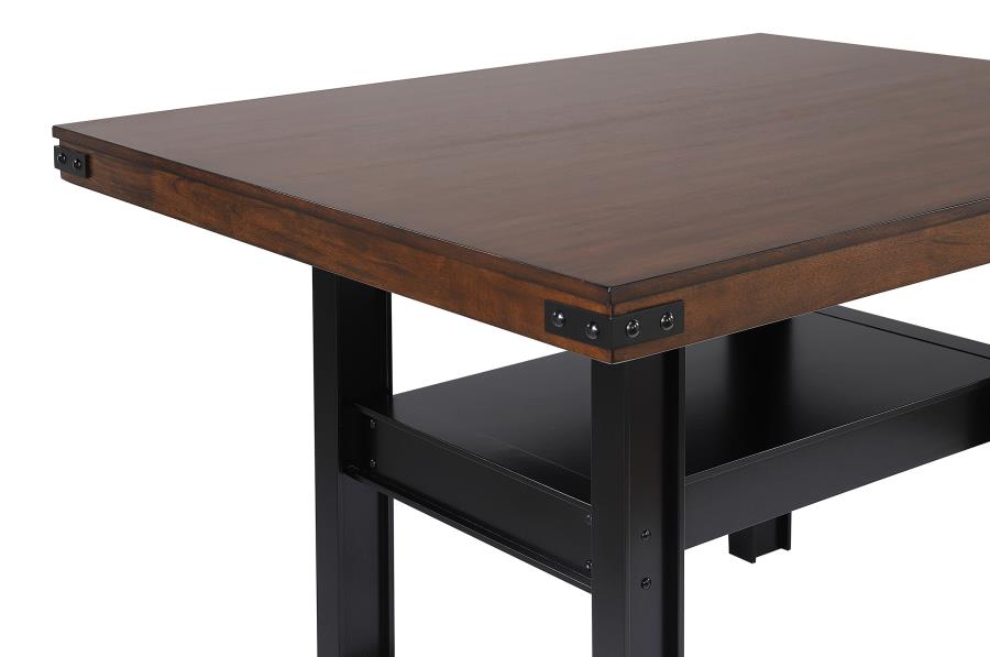 Patterson 7-piece Counter Height Dining Set Mango Oak 