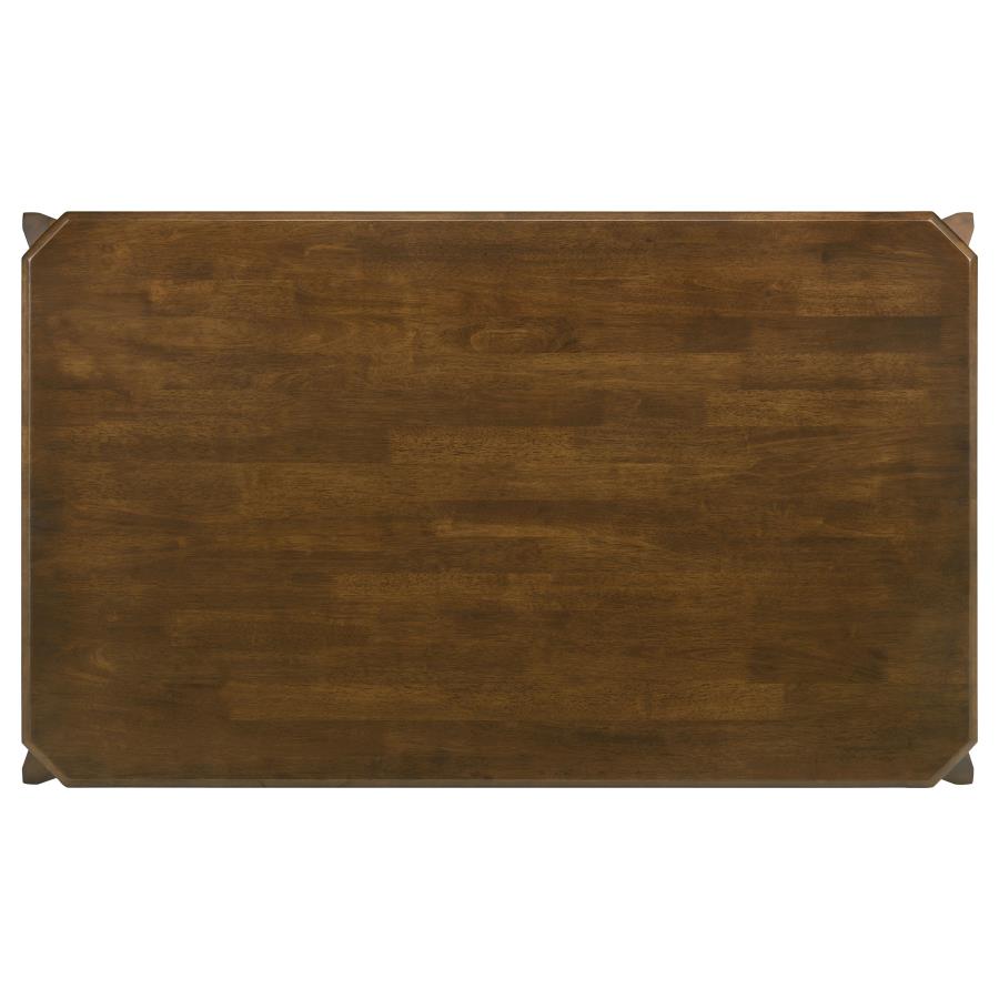 Almonte 7-piece 59-inch Rectangular Dining Set Dark Brown