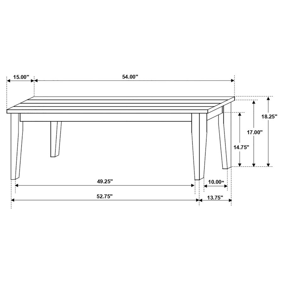 Modal Additional Images for Kingman 6-piece Rectangular Dining Set Espresso and White