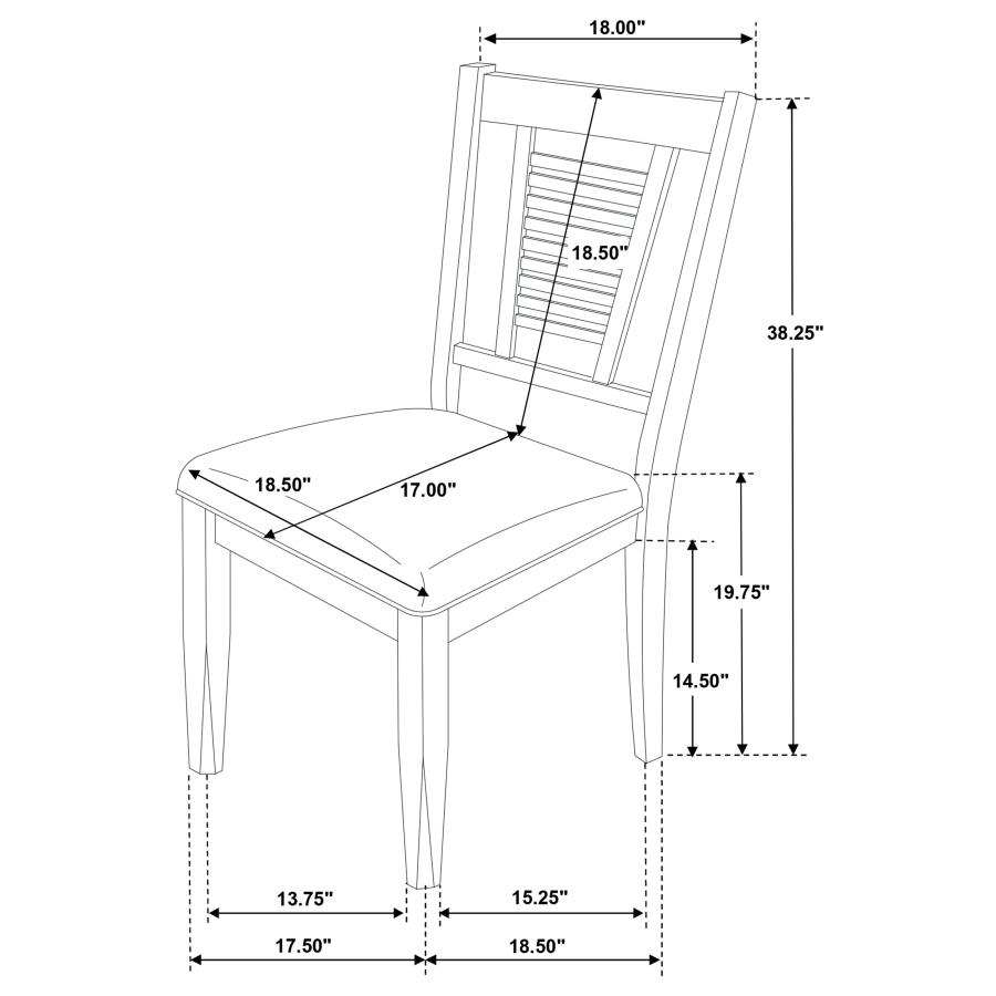 Modal Additional Images for Appleton 7-piece Rectangular Dining Set Washed Black