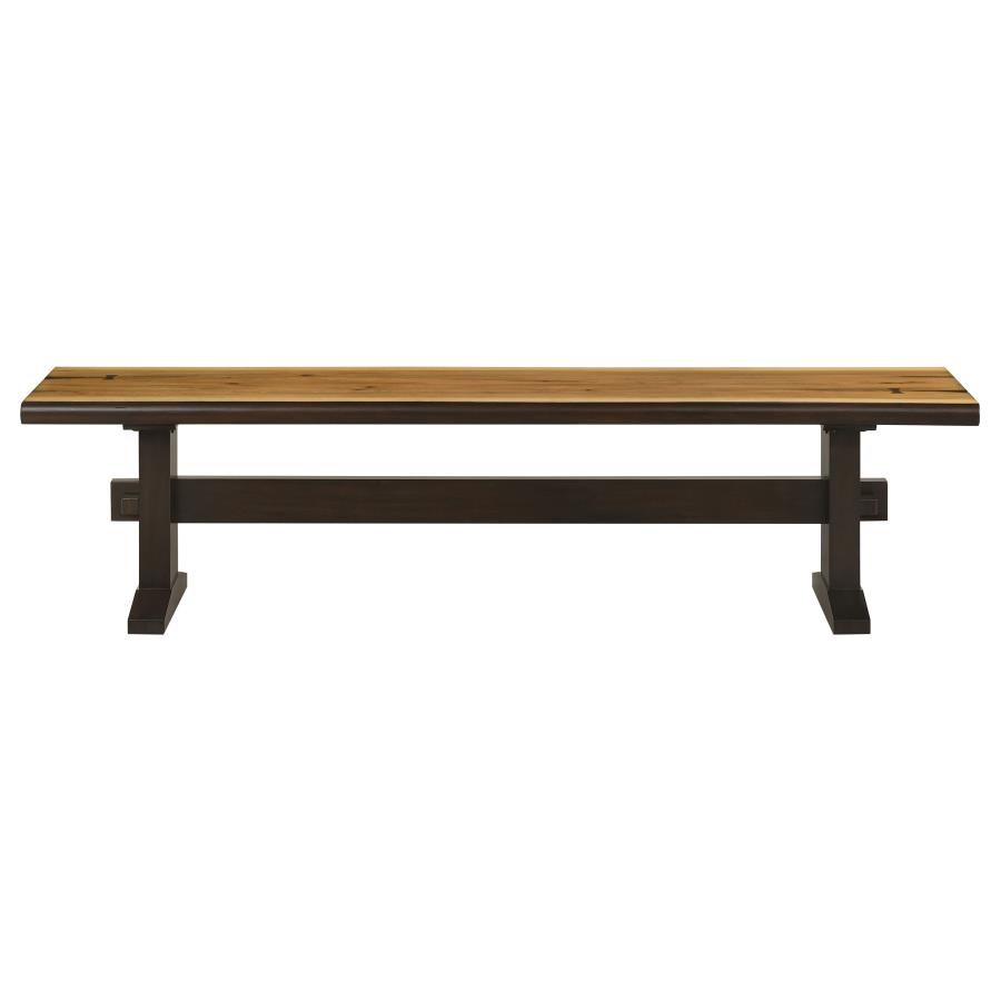 Bexley 6-piece Rectangular Live Edge Dining Table Set Honey