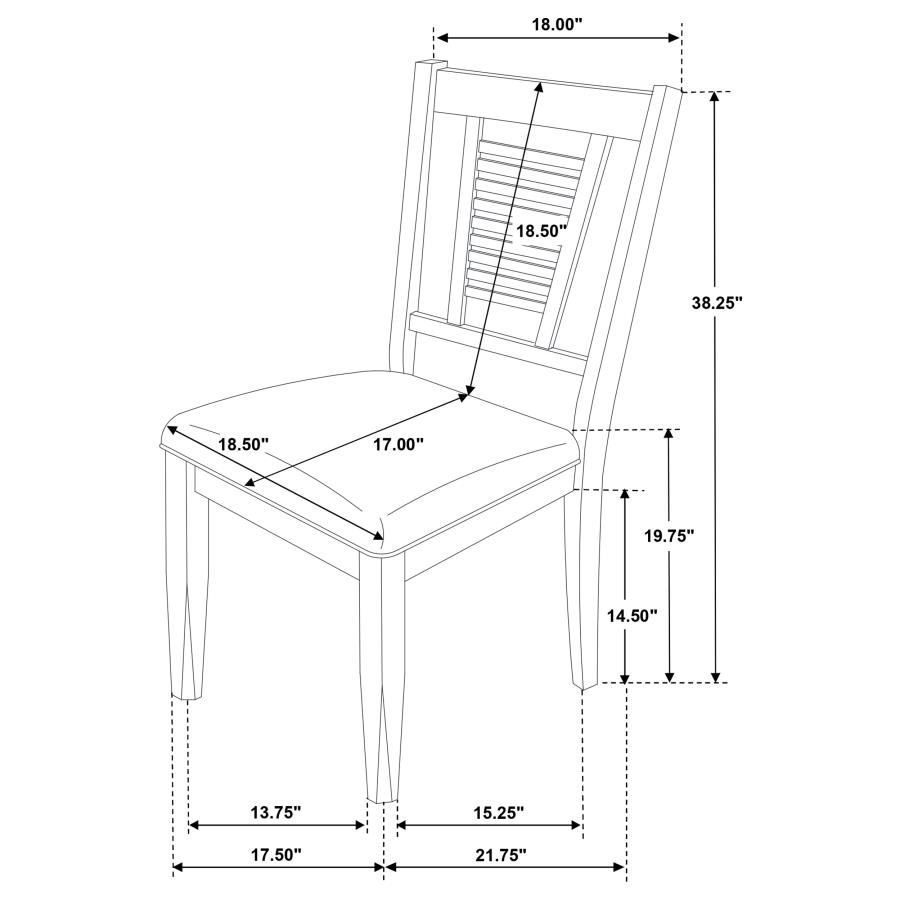 Appleton 7-piece Rectangular Dining Set Distressed White