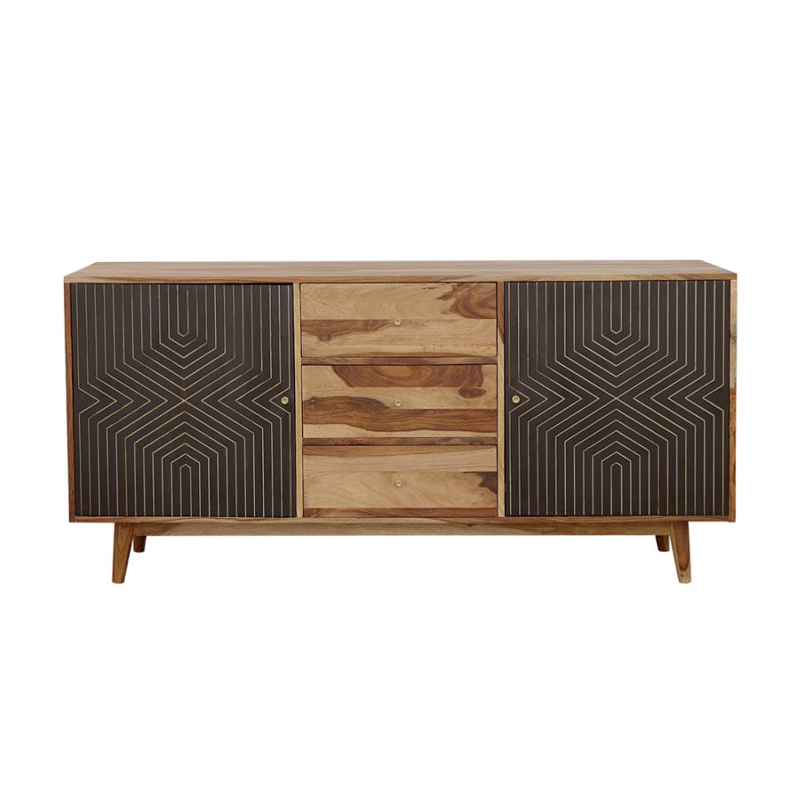 Partridge 2-door Sideboard Buffet Cabinet Natural Sheesham
