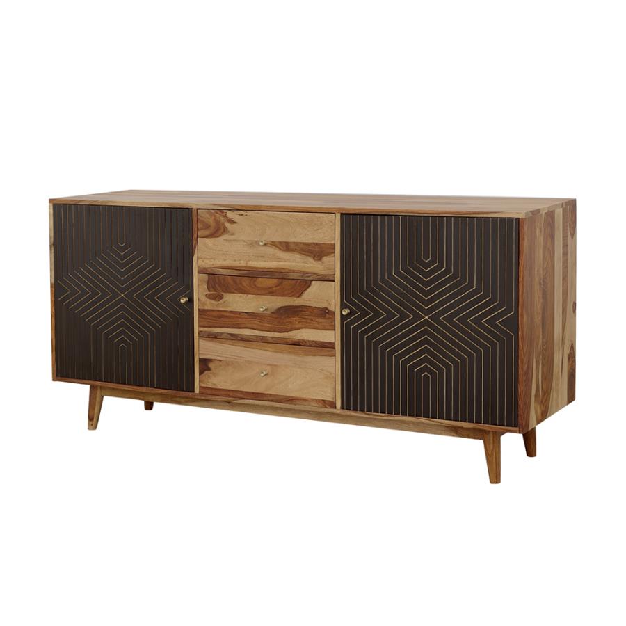Partridge 2-door Sideboard Buffet Cabinet Natural Sheesham