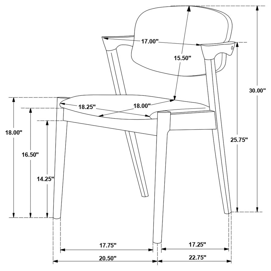 Modal Additional Images for Stevie 7-piece Rectangular Dining Table Set Grey and Black