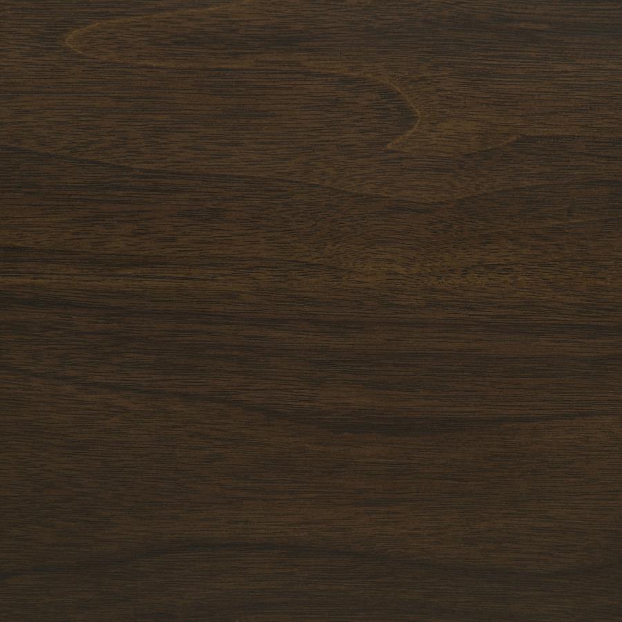Wes 7-piece Rectangular Dining Table Set Dark Walnut