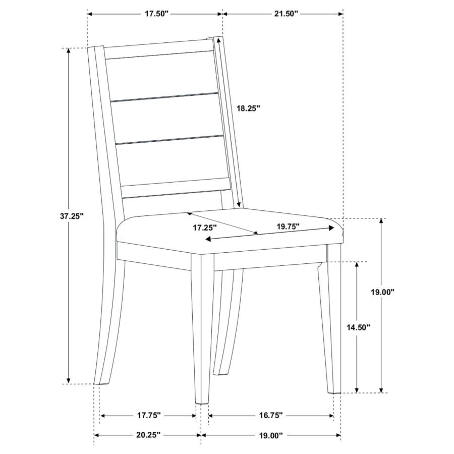 Modal Additional Images for Elodie 7-piece Rectangular Extension Leaf Dining Set Black