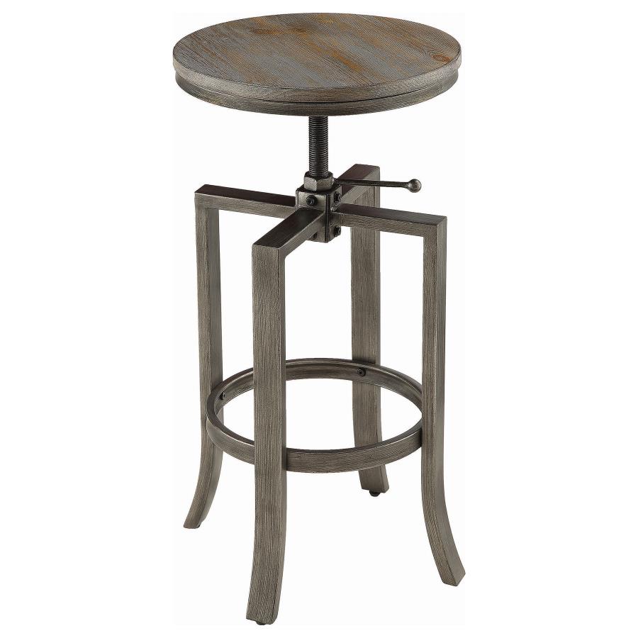 Bartlett Adjustable Backless Bar Stool Nutmeg (Set of 2)