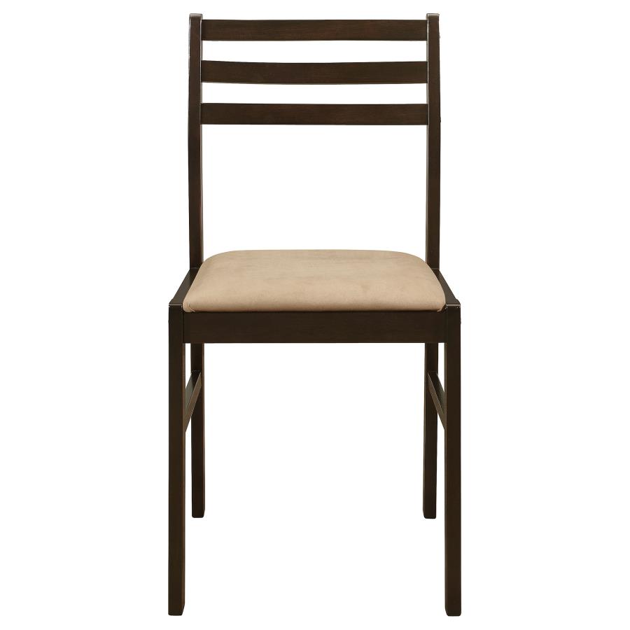 Bucknell 3-piece Round Drop Leaf Dining Table Set Cappuccino