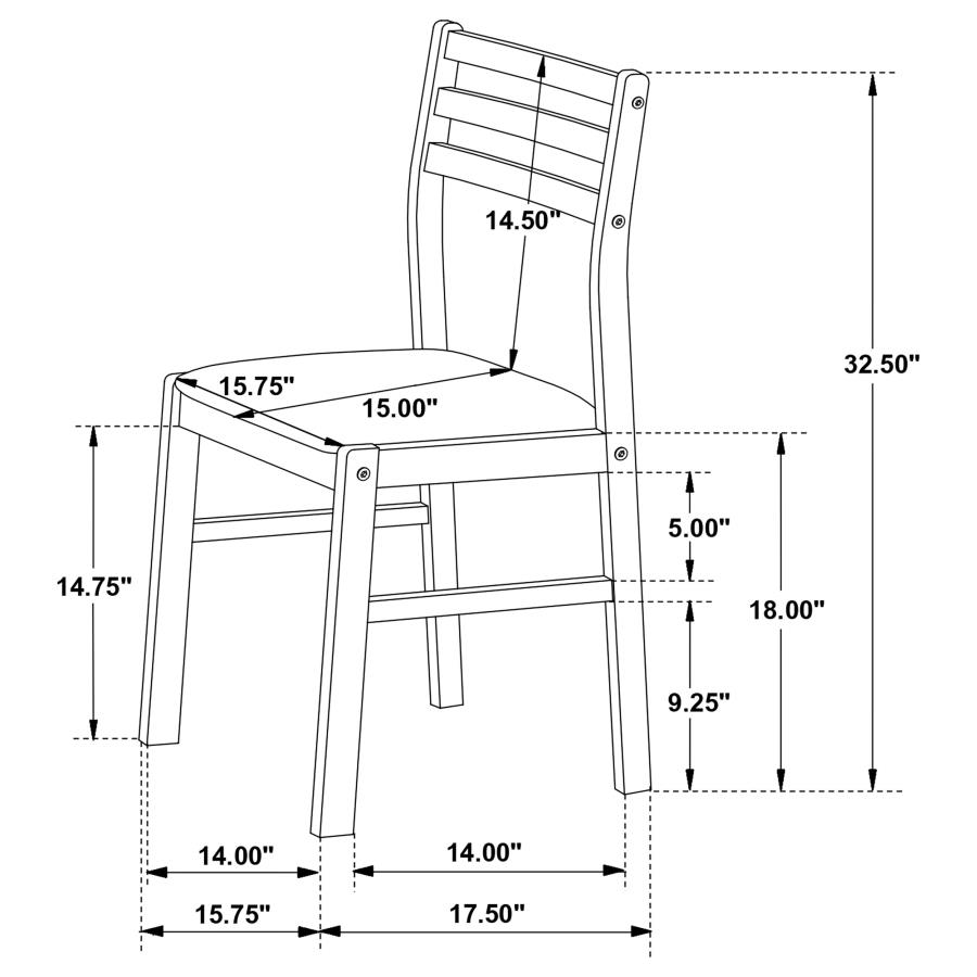 Modal Additional Images for Bucknell 3-piece Round Drop Leaf Dining Table Set Cappuccino