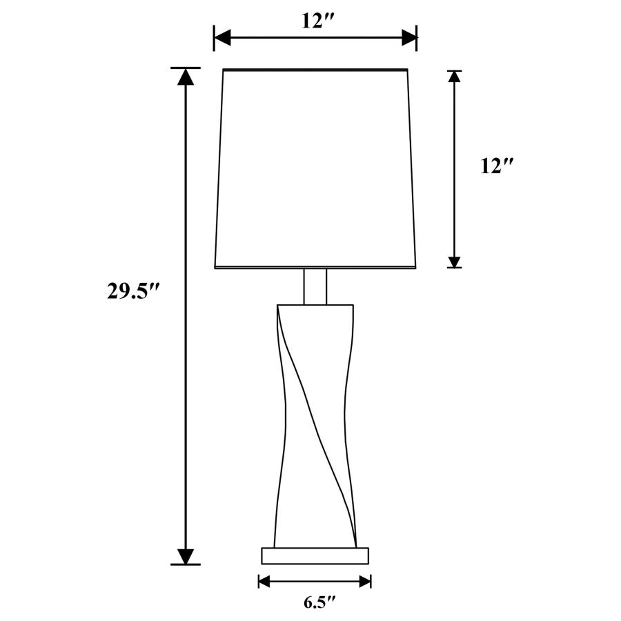 Modal Additional Images for Keene 30-inch Tapered Shade Table Lamp Silver (Set of 2)