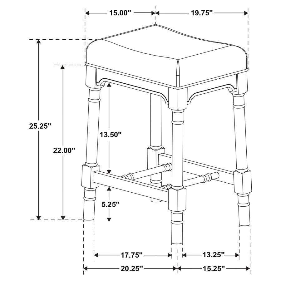 Modal Additional Images for Martina 5-piece Rectangular Counter Height Dining Set White
