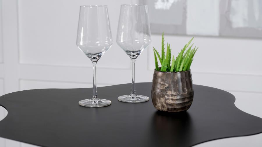 Keanu Curved 29-inch Cloud-Shaped Bistro Bar Table Black